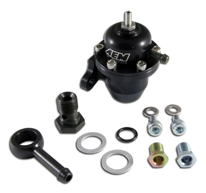 AEM 96-97 Acura CL / 94-97 Accord / 96-00 Civic Ex Black Adjustable Fuel Pressure Regulator - Premium Fuel Pressure Regulators from AEM - Just 728.61 SR! Shop now at Motors