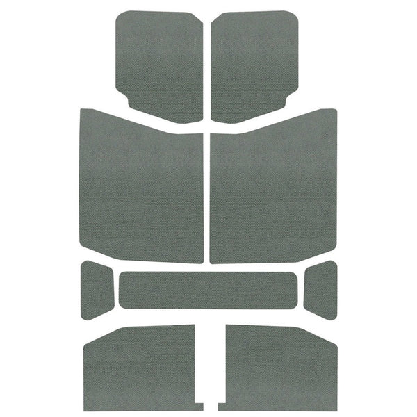 DEI 18-23 Jeep Wrangler JL 4-Door Boom Mat Headliner - 9 Piece - Gray