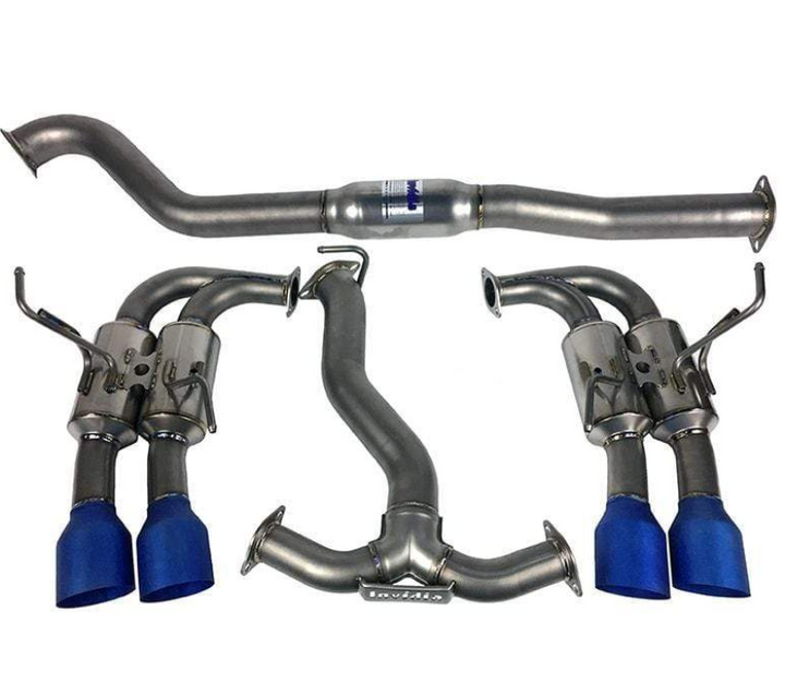 Invidia 11-14 WRX/STi Gemini 80mm Full Titanium 101mm Quad Tip Cat-Back Exhaust - Premium Catback from Invidia - Just 12164.35 SR! Shop now at Motors