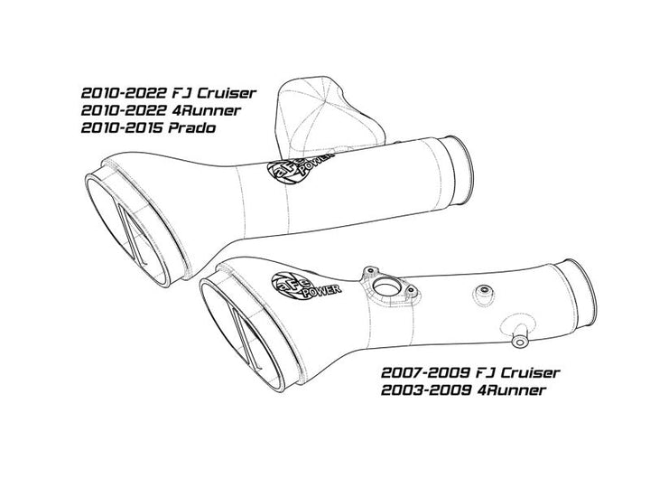 aFe Momentum GT Cold Air Intake System w/ Pro DRY S Filter Toyota FJ Cruiser 07-21 V6-4.0L - Premium Air Filters - Universal Fit from aFe - Just 1781.39 SR! Shop now at Motors