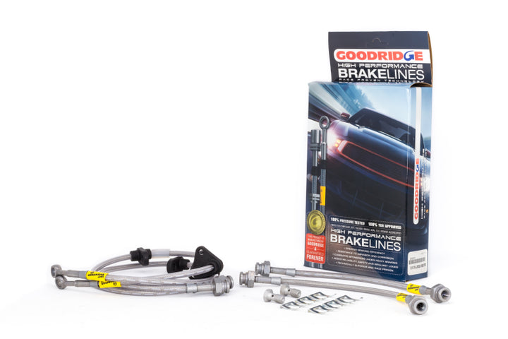 Goodridge 92-95 Honda Civic All Models w/ Rear Drum / 93-00 Del Sol Rear Drum SS Brake Lines - Premium Brake Line Kits from Goodridge - Just 892.41 SR! Shop now at Motors