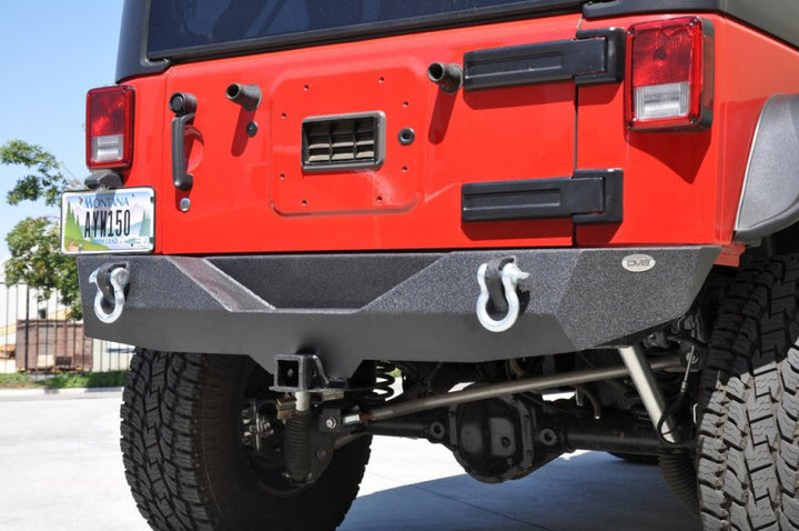 DV8 Offroad 07-18 Jeep Wrangler JK Steel Mid Length Rear Bumper - Premium Bumpers - Steel from DV8 Offroad - Just 2189.79 SR! Shop now at Motors