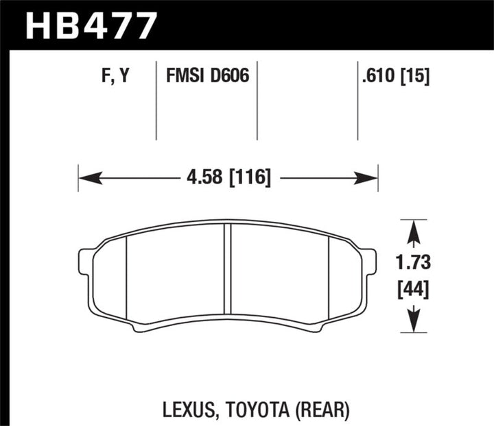 Hawk HPS Street Brake Pads - Premium Brake Pads - Performance from Hawk Performance - Just 358.30 SR! Shop now at Motors