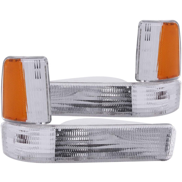 ANZO 1991-1996 Dodge Dakota Euro Parking Lights Chrome w/ Amber Reflector - Premium Lights Corner from ANZO - Just 286.99 SR! Shop now at Motors