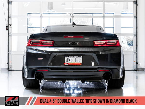 AWE Tuning 16-19 Chevrolet Camaro SS Axle-back Exhaust - Touring Edition (Diamond Black Tips) - Premium Axle Back from AWE Tuning - Just 3545.04 SR! Shop now at Motors
