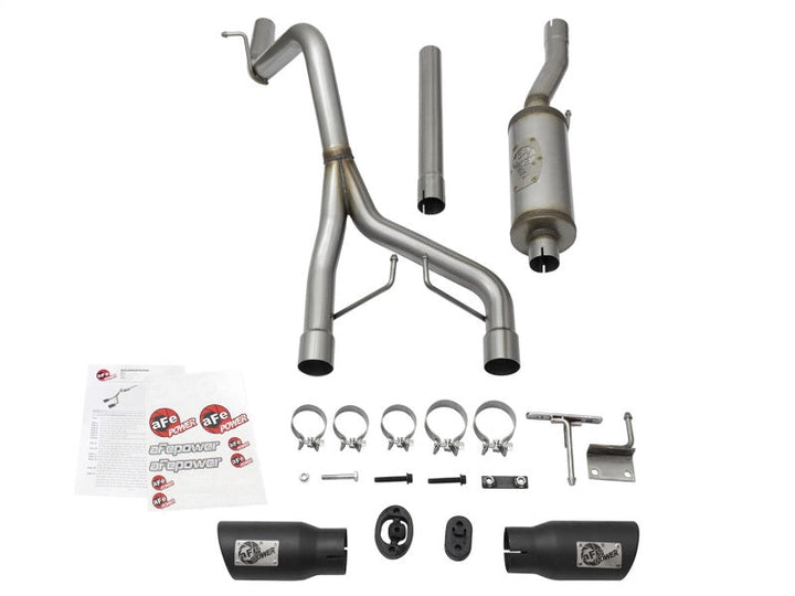 aFe Rebel Series CB 2.5in Dual Center Exit SS Exhaust w/ Black Tips 07-15 Jeep Wrangler 3.6L/3.8L V6 - Premium Catback from aFe - Just 3948.51 SR! Shop now at Motors