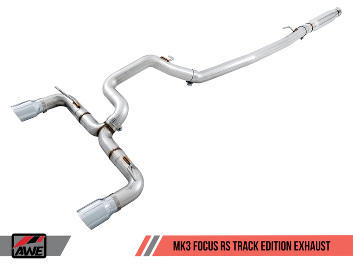 AWE Tuning Ford Focus RS Track Edition Cat-back Exhaust - Diamond Black Tips - Premium Catback from AWE Tuning - Just 4108.14 SR! Shop now at Motors