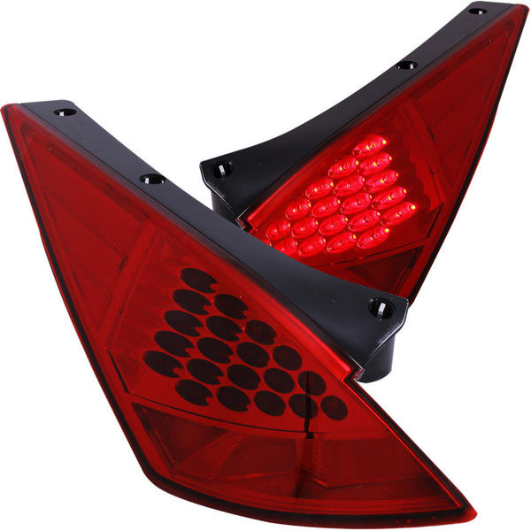 ANZO 2003-2005 Nissan 350Z LED Taillights Red - Premium Tail Lights from ANZO - Just 1561.42 SR! Shop now at Motors