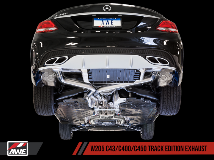 AWE Tuning Mercedes-Benz W205 C450 AMG / C400 Track Edition Exhaust - Premium Catback from AWE Tuning - Just 6324.92 SR! Shop now at Motors