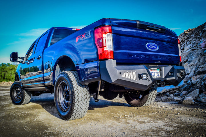 DV8 Offroad 2017+ Ford F-250/350/450 Rear Bumper - Premium Bumpers - Steel from DV8 Offroad - Just 3347.62 SR! Shop now at Motors