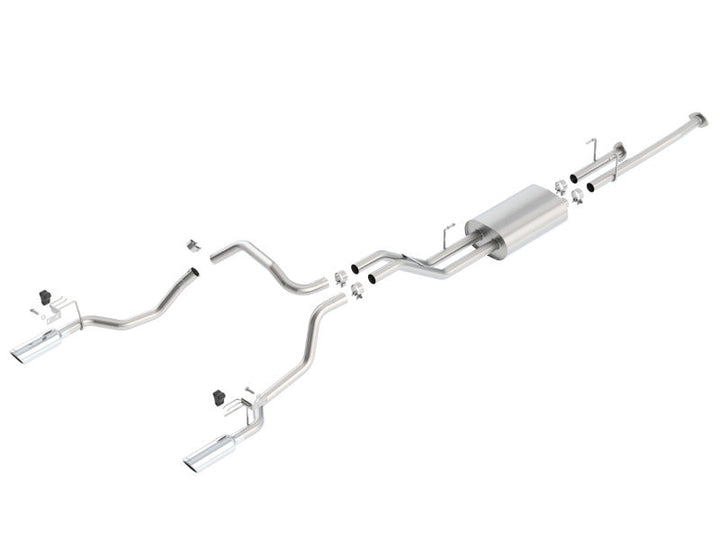 Borla 14-15 Toyota Tundra 4.6L/5.7L Crew Max SB DC SB Touring Cat Back Exhaust Dual Split Rear Exit - Premium Catback from Borla - Just 5897.07 SR! Shop now at Motors