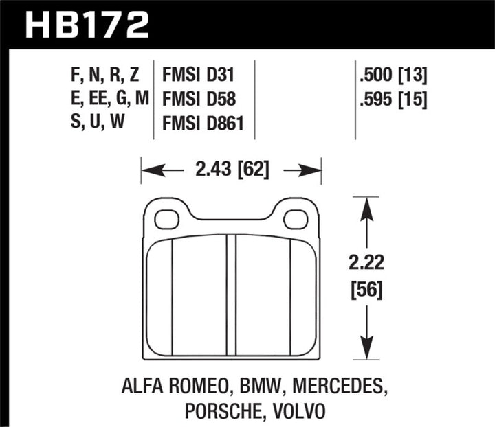 Hawk HPS Street Brake Pads - Premium Brake Pads - Performance from Hawk Performance - Just 459.71 SR! Shop now at Motors