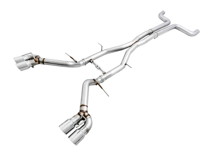 AWE Tuning 16-19 Chevy Camaro SS Non-Res Cat-Back Exhaust - Track Edition (Quad Chrome Silver Tips) - Premium Catback from AWE Tuning - Just 5584.94 SR! Shop now at Motors