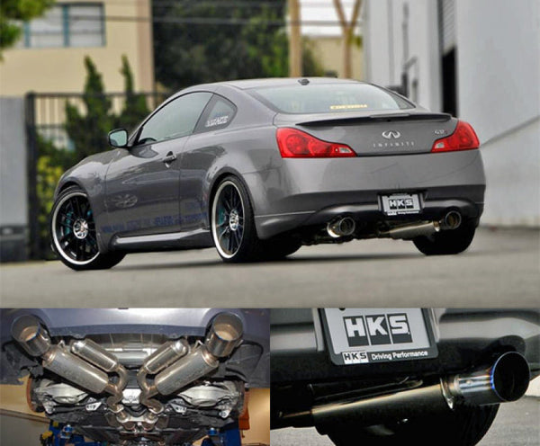 HKS 08 Infiniti G37 Coupe Dual Hi-Power Titanium Tip Catback Exhaust - Premium Catback from HKS - Just 6385.88 SR! Shop now at Motors