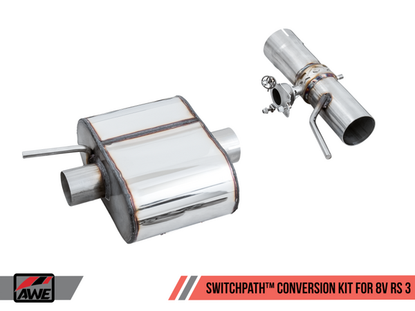 AWE Tuning 18-19 Audi TT RS Coupe 8S/MK3 2.5L Turbo SwitchPath Exhaust Conversion Kit - Premium Catback from AWE Tuning - Just 3667.01 SR! Shop now at Motors