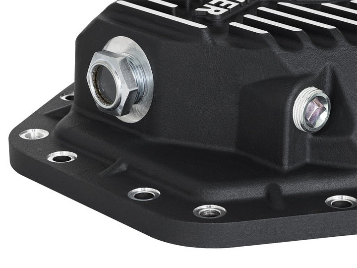 aFe Power Pro Ser Rear Diff Cover Black w/Mach Fins 2017 Ford Diesel Trucks V8-6.7L(td) Dana M275-14 - Premium Diff Covers from aFe - Just 1332.44 SR! Shop now at Motors