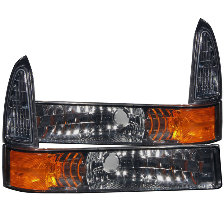 ANZO 2000-2004 Ford Excursion Euro Parking Lights Smoke w/ Amber Reflector - Premium Lights Corner from ANZO - Just 256.96 SR! Shop now at Motors