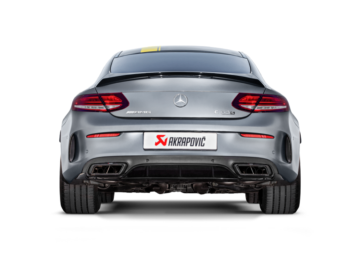 Akrapovic 16-17 AMG C63 Coupe Evolution Line Cat Back (Titanium) w/ Carbon Tips (Req. Link Pipe) - Premium Catback from Akrapovic - Just 22487.55 SR! Shop now at Motors