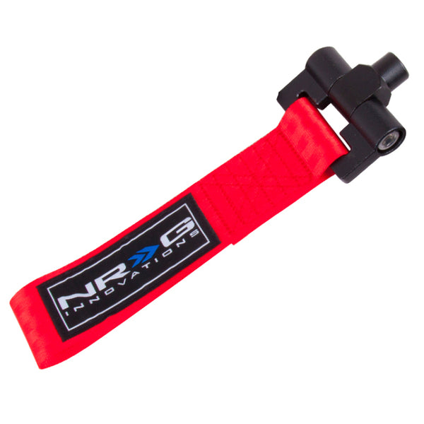 NRG Bolt-In Tow Strap Red- BMW E30 (5000lb. Limit)