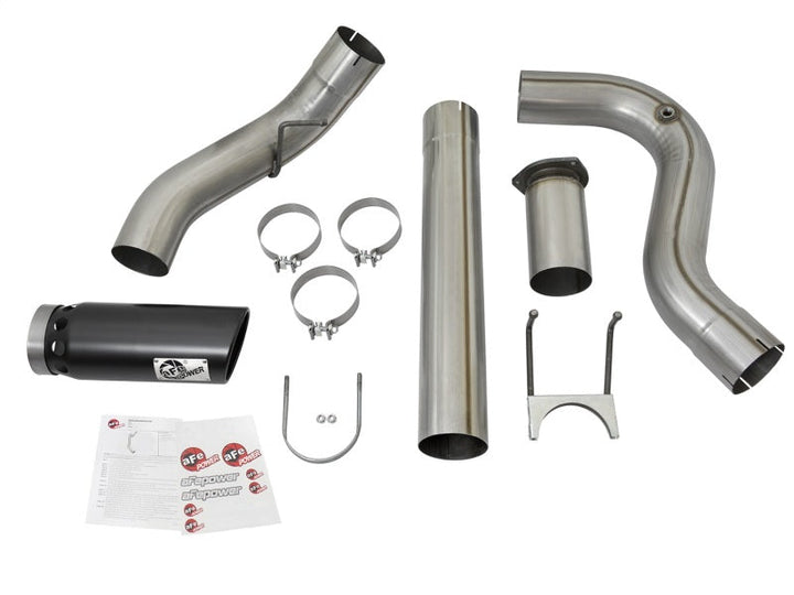 aFe Large Bore-HD 5in DPF Back 409 SS Exhaust System w/Black Tip 2017 Ford Diesel Trucks V8 6.7L(td) - Premium DPF Back from aFe - Just 2420.90 SR! Shop now at Motors