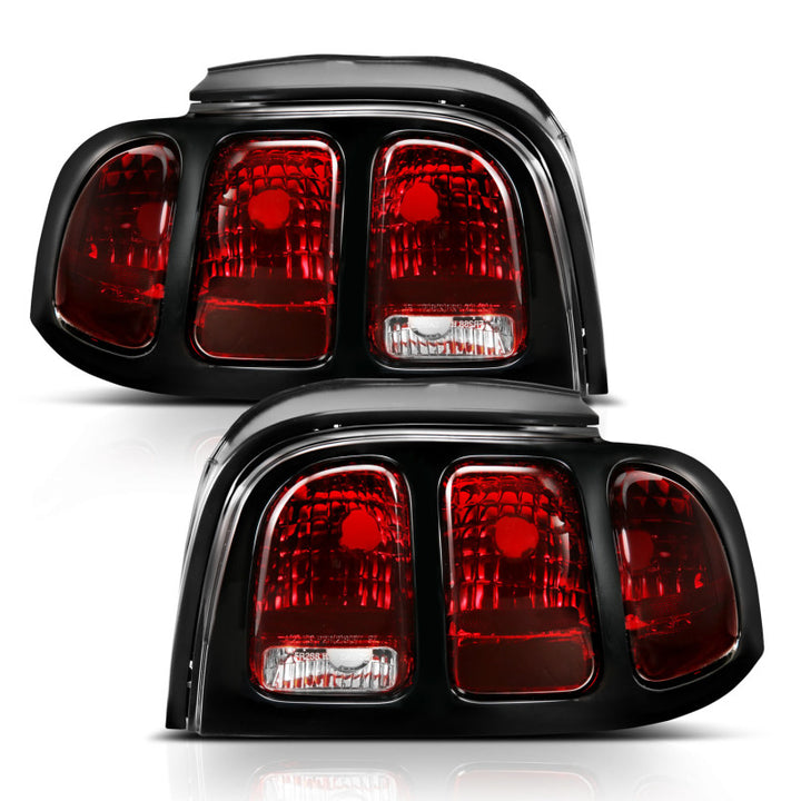 ANZO 1994-1998 Ford Mustang Taillight Dark Red Lens (OE Style) - Premium Tail Lights from ANZO - Just 797.41 SR! Shop now at Motors