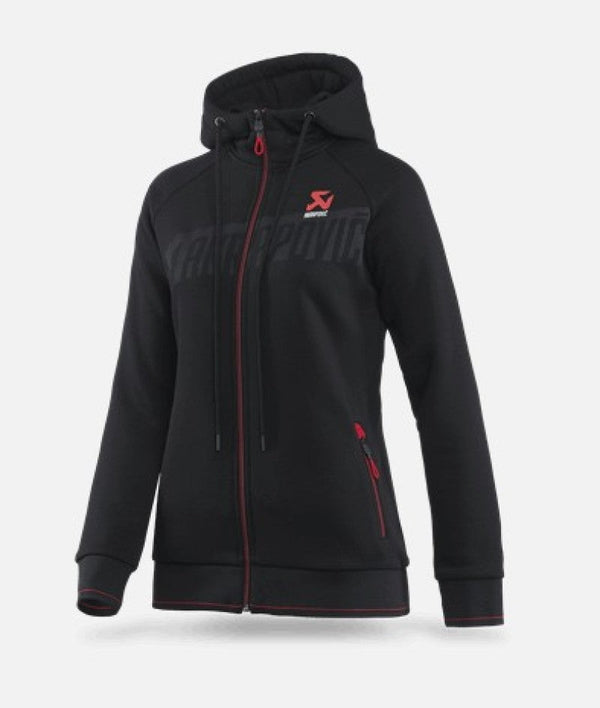 Akrapovic Womens Corpo Zip Hoodie Black - Medium - Premium Apparel from Akrapovic - Just 382.25 SR! Shop now at Motors