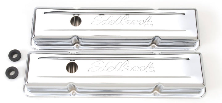 Edelbrock Valve Cover Signature Series Chevrolet 1959-1986 262-400 CI V8 Low Chrome - Premium Valve Covers from Edelbrock - Just 213.75 SR! Shop now at Motors