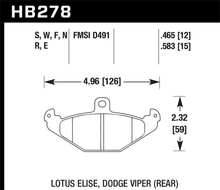 Hawk HPS Street Brake Pads - Premium Brake Pads - Performance from Hawk Performance - Just 551.13 SR! Shop now at Motors