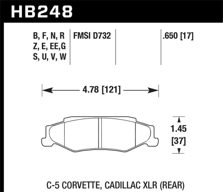 Hawk 97-12 Corvette/01-04 Z06/05-09 Z51 DTC-30 Race Rear Brake Pads - Premium Brake Pads - Racing from Hawk Performance - Just 723.39 SR! Shop now at Motors