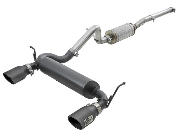 aFe Rebel Series 2.5in 409 SS Cat-Back Exhaust w/ Black Tips 2007+ Jeep Wrangler (JK) V6 3.6L/3.8L - Premium Catback from aFe - Just 3948.51 SR! Shop now at Motors