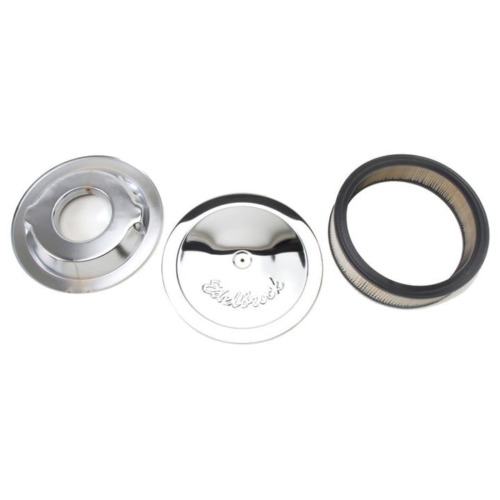 Edelbrock Air Cleaner Pro-Flo Series Round Steel Top Paper Element 14In Dia X 3 75In Dropped Base - Premium Air Filters - Universal Fit from Edelbrock - Just 164.96 SR! Shop now at Motors