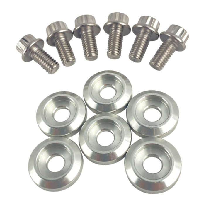 BLOX Racing New Fender Washers Kit M6 12pt - 6pc Large Diameter Silver - Premium Hardware Kits - Other from BLOX Racing - Just 90.07 SR! Shop now at Motors