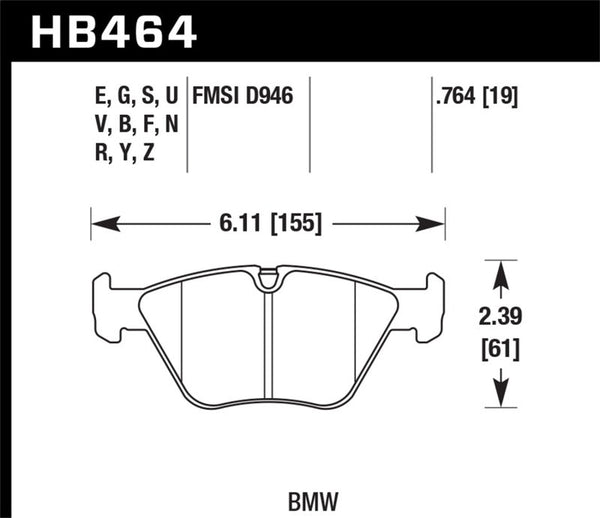 Hawk 01-06 BMW 330Ci / 01-05 330i/330Xi / 01-06 M3 DTC-60 Race Front Brake Pads - Premium Brake Pads - Racing from Hawk Performance - Just 1176.70 SR! Shop now at Motors