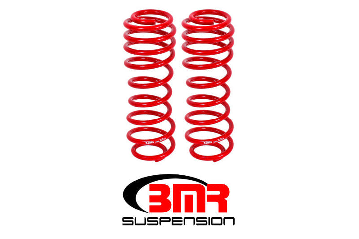 BMR 05-14 S197 Mustang GT/GT500 Rear Performance/Drag Lowering Springs - Red - Premium Lowering Springs from BMR Suspension - Just 450.55 SR! Shop now at Motors