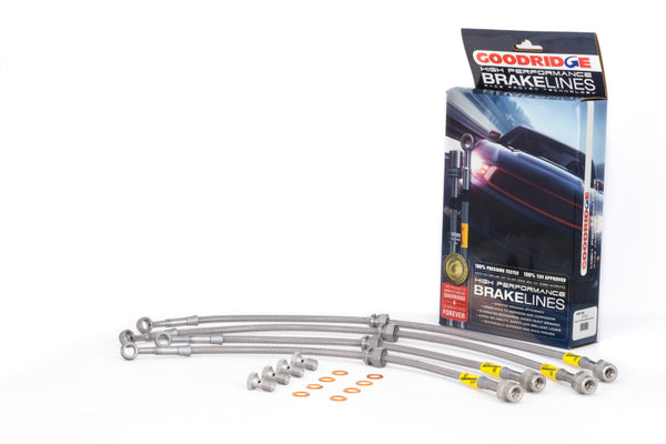 Goodridge 01-03 Mazda Protege 5 / 01-03 Protege (Rear Disc - Inc MP-3/MazdaSpeed) SS Brake Line Kit - Premium Brake Line Kits from Goodridge - Just 892.41 SR! Shop now at Motors