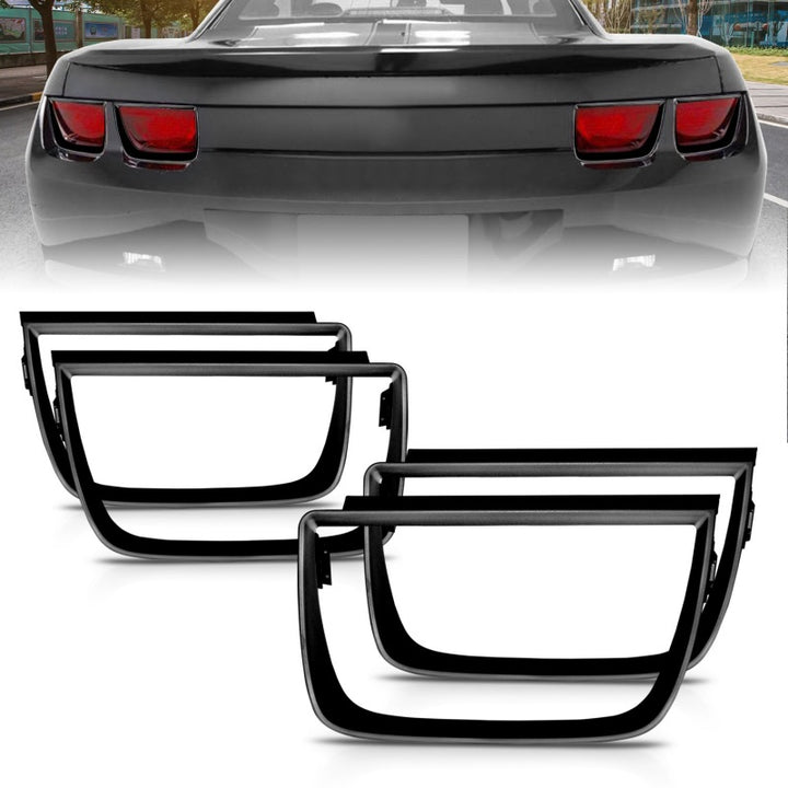 ANZO Taillight Bezels 2010-2013 Chevrolet Camaro Taillight Bezels - 4pc Flat Black - Premium Tail Lights from ANZO - Just 378.96 SR! Shop now at Motors