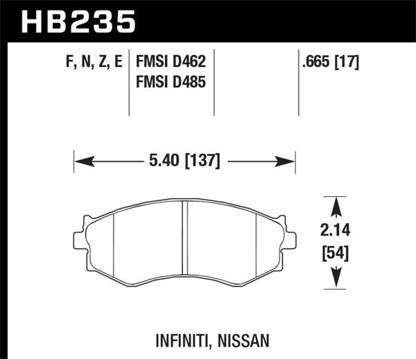 Hawk 91-96 Infiniti G20/ Nissan 240SX/ Sentra HP+ Street Front Brake Pads - Premium Brake Pads - Performance from Hawk Performance - Just 534.08 SR! Shop now at Motors