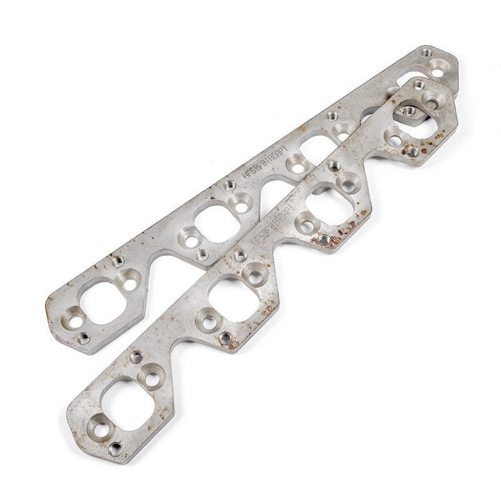 Stainless Works SBF Wide Rectangular Port Header Adapter 304SS Exhaust Flanges 1-7/8in-2in Primaries - Premium Flanges from Stainless Works - Just 980.25 SR! Shop now at Motors