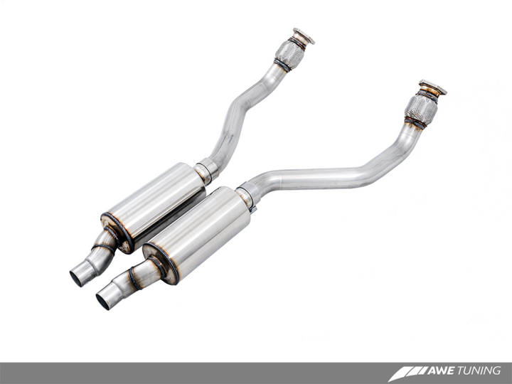 AWE Tuning Audi B8 / C7 3.0T Resonated Downpipes for S4 / S5 / A6 / A7 - Premium Downpipes from AWE Tuning - Just 3781.17 SR! Shop now at Motors