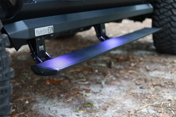 AMP Research 18-23 Jeep Wrangler JL 2DR PowerStep XL - Black (Incl OEM Style Illumination)