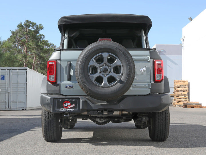 aFe Apollo GT 3in 409 SS Cat-Back Exhaust 2021 Ford Bronco L4-2.3L (t)/V6-2.7L (tt) w/ Black Tip - Premium Catback from aFe - Just 2811.25 SR! Shop now at Motors