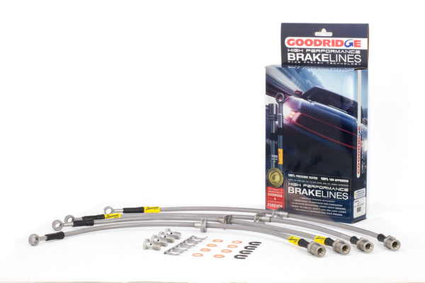 Goodridge 08-14 Subaru Impreza STi w/ Brembo Calipers Stainless Steel Brake Lines Kit - Premium Brake Line Kits from Goodridge - Just 892.41 SR! Shop now at Motors