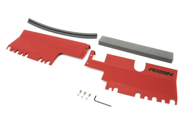 Perrin 15-21 WRX/STI Radiator Shroud (Without OEM Intake Scoop) - Red - Premium Radiator Shrouds from Perrin Performance - Just 331.62 SR! Shop now at Motors