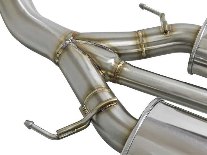 aFe POWER Takeda 2-1/2in to 2-1/4in 304SS Catback Dual-Exit Exhaust 17+ Honda Civic Type R w/CF Tips - Premium Catback from aFe - Just 8613.92 SR! Shop now at Motors