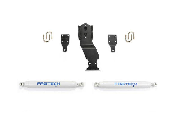 Fabtech 17-20 Ford Superduty 4WD Performance Dual Steering Stabilizer Kit - Premium Steering Stabilizer from Fabtech - Just 986.88 SR! Shop now at Motors