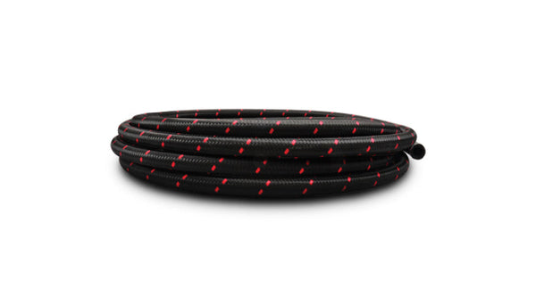 Vibrant -12 AN Two-Tone Black/Red Nylon Braided Flex Hose (5 foot roll) - Premium Hoses from Vibrant - Just 240.75 SR! Shop now at Motors