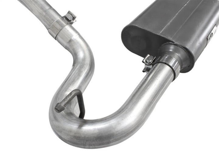 aFe Scorpion Exhaust System Cat Back 2.5in Aluminized Hi-Tuck 07-18 Jeep Wrangler JK V6 3.6/3.8L - Premium Catback from aFe - Just 1897.39 SR! Shop now at Motors