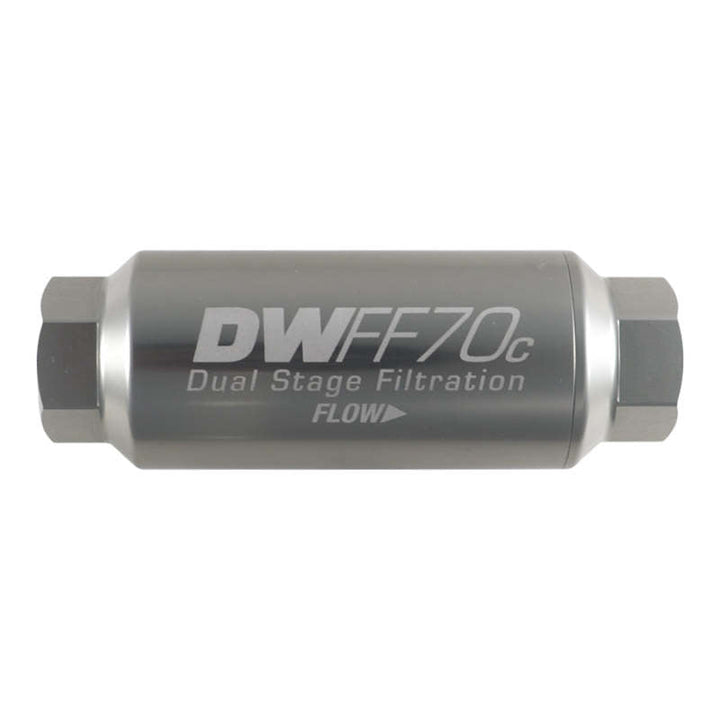 DeatschWerks 10AN Female 10 Micron 70mm Compact In-Line Fuel Filter Kit - Premium Fuel Filters from DeatschWerks - Just 446.40 SR! Shop now at Motors