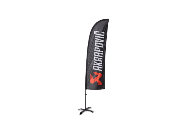 Akrapovic Self standing beach flag set - small