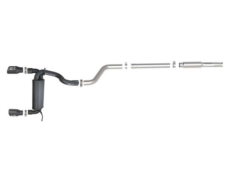 aFe Rebel Series 409 Stainless Steel Cat-Back Exhaust 18-21 Jeep Wrangler JL 2.0L (t) - Black Tip - Premium Catback from aFe - Just 3746.42 SR! Shop now at Motors